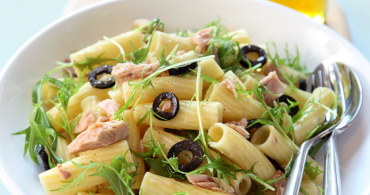 Recept Rigatoni met tonijn en olijven Grand'Italia